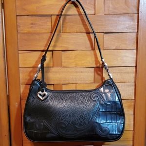 Leather shoulder bag